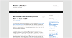 Desktop Screenshot of kineticliterature.com